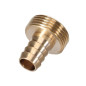 Raccord de robinet en laiton - filetage extérieur 3/4" - tuyau 3/4" - mâle - Ø 19 mm - 20 x 27 mm