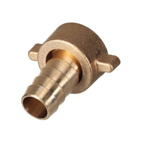 Raccord de robinet en laiton - filetage intérieur 3/4" - tuyau 5/8" - 