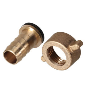 Raccord de robinet en laiton - filetage intérieur 3/4" - tuyau 5/8" - 