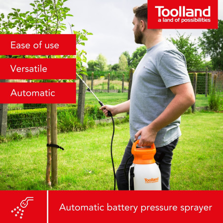 Pulvérisateur à pression avec batterie rechargeable - 8 L