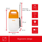 Pulvérisateur à pression avec batterie rechargeable - 6 L