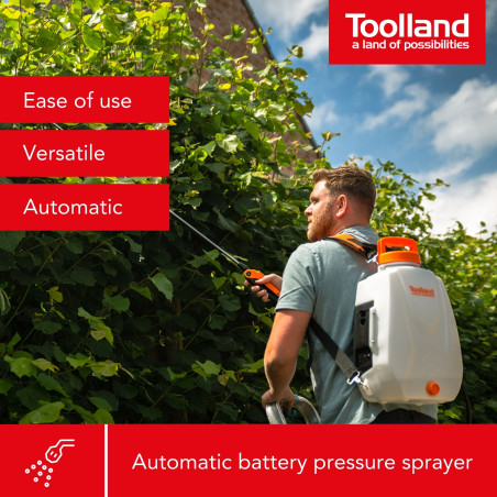 Pulvérisateur à dos avec batterie rechargeable - 12 L