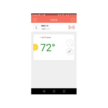 THERMOMÈTRE NUMÉRIQUE SANS FIL POUR BARBECUE - AVEC APPLICATION -  LONGUEUR DE CÂBLE 80 cm