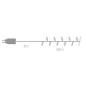 Duolight - 20 m - 300 LED - blanc et blanc chaud - câble vert - modulateur - 24 V