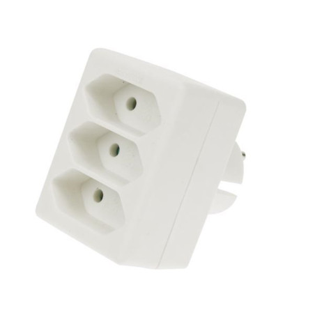 FICHE MULTIPLE, 3 PRISES EURO - PRL