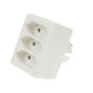 FICHE MULTIPLE, 3 PRISES EURO FICHE MULTIPLE, 3 PRISES EURO