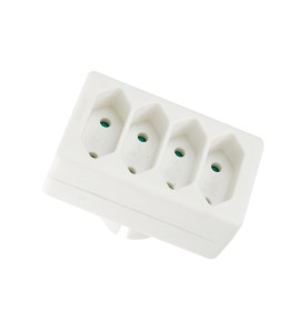 FICHE MULTIPLE, 4 PRISES EURO - PRL