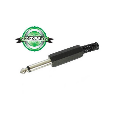 JACK MALE 6.35mm MONO PLASTIQUE NOIR - Velleman