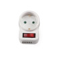 ADAPTATEUR DE PRISE AVEC INTERRUPTEUR - 1 PRISE - SCHUKO