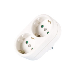 FICHE MULTIPLE - 2 PRISES - SCHUKO