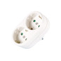 FICHE MULTIPLE - 2 PRISES - SCHUKO