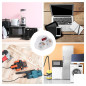 PRISE INTERMÉDIAIRE AVEC INTERRUPTEUR ON/OFF - 2 PRISES - SCHUKO