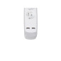 BLOC MULTIPRISE AVEC INTERRUPTEUR - 3 PRISES - 2 PORTS USB - GRIS/BLANC - CÂBLE DE 1.5 m - TERRE FRANÇAISE