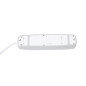 BLOC MULTIPRISE AVEC INTERRUPTEUR - 3 PRISES - 2 PORTS USB - GRIS/BLANC - CÂBLE DE 1.5 m - TERRE FRANÇAISE