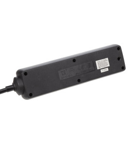 BLOC MULTIPRISE, 4 PRISES - CÂBLE DE 1.5 m - NOIR - TERRE FRANÇAISE - 