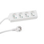 BLOC MULTIPRISE, 4 PRISES - CÂBLE DE 1.5 m - BLANC - TERRE FRANÇAISE