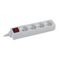 BLOC MULTIPRISE - 4 PRISES - AVEC INTERRUPTEUR - CÂBLE DE 1.5 m - BLANC - TERRE FRANÇAISE BLOC MULTIPRISE - 4 PRISES - AVEC INTERRUPTEUR - CÂBLE DE 1.5 m - BLANC - TERRE FRANÇAISE