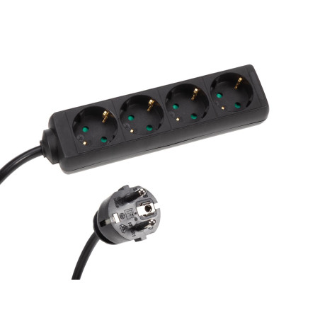 BLOC MULTIPRISES 4 PRISES AVEC GAINE RÉTRACTILE - 3G2.5 - CÂBLE DE 1.5