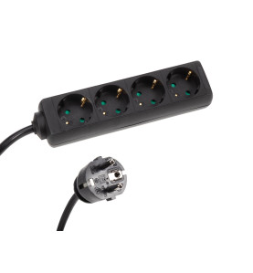 BLOC MULTIPRISES 4 PRISES AVEC GAINE RÉTRACTILE - 3G2.5 - CÂBLE DE 1.5
