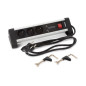 MULTIPRISE DE TABLE - 3 PRISES - 2 PORTS USB - 2.4 A - TERRE FRANÇAISE