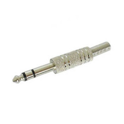 JACK MALE 6.35mm STEREO NICKELE - Velleman
