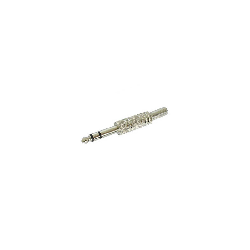 JACK MALE 6.35mm STEREO NICKELE JACK MALE 6.35mm STEREO NICKELE