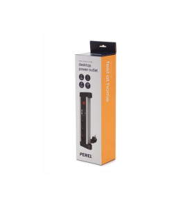 MULTIPRISE DE TABLE - 3 PRISES - 2 PORTS USB - 2.4 A - TERRE FRANÇAISE