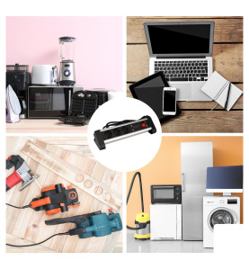 MULTIPRISE DE TABLE - 3 PRISES - 2 PORTS USB - 2.4 A - TERRE ALLEMANDE
