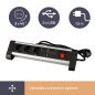 MULTIPRISE DE TABLE - 3 PRISES - 2 PORTS USB - 2.4 A - TERRE ALLEMANDE MULTIPRISE DE TABLE - 3 PRISES - 2 PORTS USB - 2.4 A - TERRE ALLEMANDE