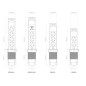 BLOC 3 PRISES ESCAMOTABLE + 2 x USB - SCHUKO