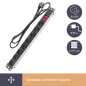BLOC MULTIPRISE - 8 PRISES - TERRE ALLEMANDE - POUR RACK 19"