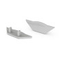 CAPUCHON EN ABS POUR PROFILÉ LED ALU-CORNER - SANS TROU DE CÂBLE - GRIS