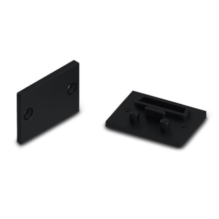 CAPUCHON EN ALUMINIUM POUR DIFFUSEUR PPMA POUR RUBAN LED ALU-EPOXY - S