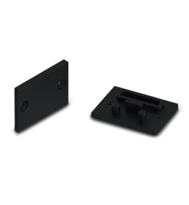 CAPUCHON EN ALUMINIUM POUR DIFFUSEUR PPMA POUR RUBAN LED ALU-EPOXY - S
