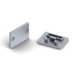 CAPUCHON EN ALUMINIUM POUR DIFFUSEUR PPMA POUR RUBAN LED ALU-EPOXY - S