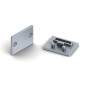 CAPUCHON EN ALUMINIUM POUR DIFFUSEUR PPMA POUR RUBAN LED ALU-EPOXY - SANS TROU DE CÂBLE - ARGENT