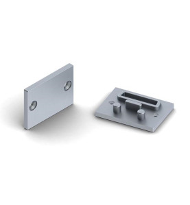CAPUCHON EN ALUMINIUM POUR DIFFUSEUR PPMA POUR RUBAN LED ALU-EPOXY - S