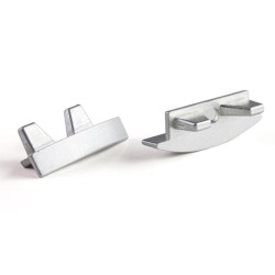 CAPUCHON EN ALUMINIUM POUR PROFILÉ RSLW8 POUR RUBAN LED - SANS TROU DE