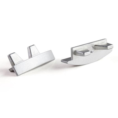CAPUCHON EN ALUMINIUM POUR PROFILÉ RSLW8 POUR RUBAN LED - SANS TROU DE