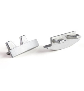 CAPUCHON EN ALUMINIUM POUR PROFILÉ RSLW8 POUR RUBAN LED - SANS TROU DE