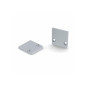 CAPUCHON DE TERMINAISON POUR PROFILÉ LED SL15FL - SANS TROU DE CÂBLE - ALUMINIUM ANODISÉ - ARGENT