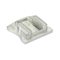 EMBOUT ALUMINIUM POUR PROFIL LED SL15 SANS TROU DE CABLE - ARGENT - Ve