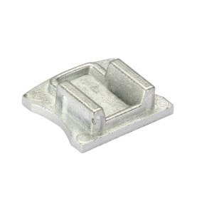 EMBOUT ALUMINIUM POUR PROFIL LED SL15 SANS TROU DE CABLE - ARGENT - Ve
