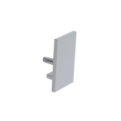 CAPUCHON EN ALUMINIUM POUR PROFILÉ LED ALU-SWISS - SANS TROU DE CÂBLE 