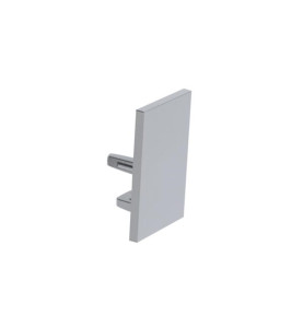 CAPUCHON EN ALUMINIUM POUR PROFILÉ LED ALU-SWISS - SANS TROU DE CÂBLE 