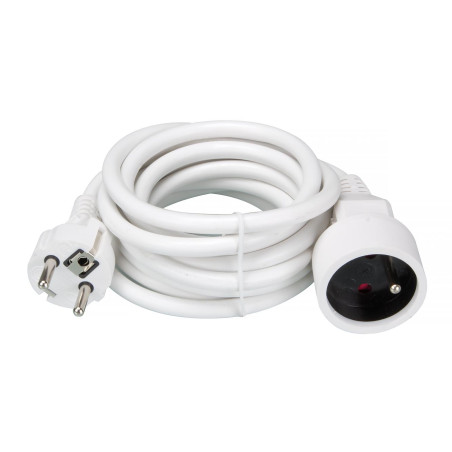 RALLONGE - 3 m - BLANC - 3G1.5 - TERRE FRANÇAISE - PRL
