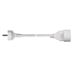 RALLONGE - 3 m - BLANC - 3G1.5 - TERRE FRANÇAISE
