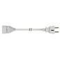 RALLONGE 3 m - BLANC - 3G1.5 - TERRE ALLEMANDE