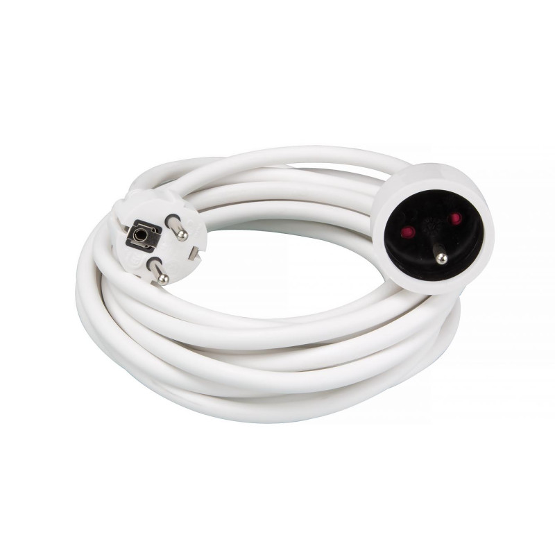 RALLONGE - 5 m - BLANC - 3G1.5 - TERRE FRANÇAISE RALLONGE - 5 m - BLANC - 3G1.5 - TERRE FRANÇAISE