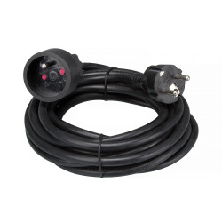 RALLONGE - 5 m - NOIR - 3G1.5 - TERRE FRANÇAISE - PRL